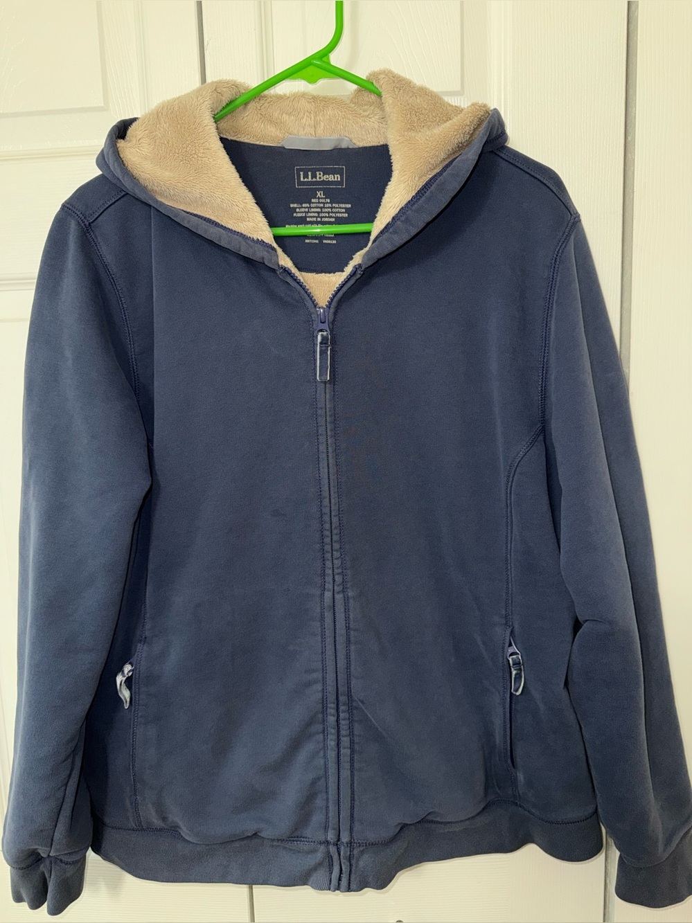 L.L. Bean fleece zip-up hoodie